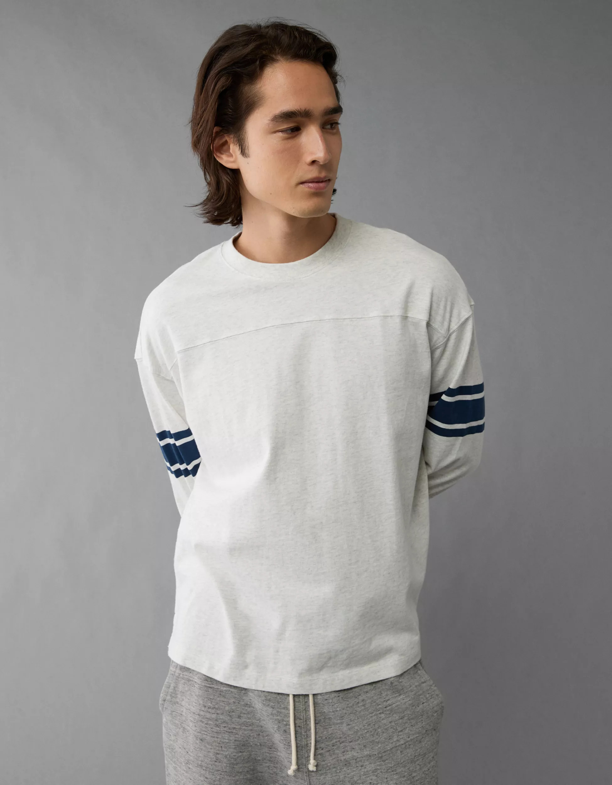 AE Long-Sleeve Football T-Shirt | American Eagle Outfitters (US & CA)