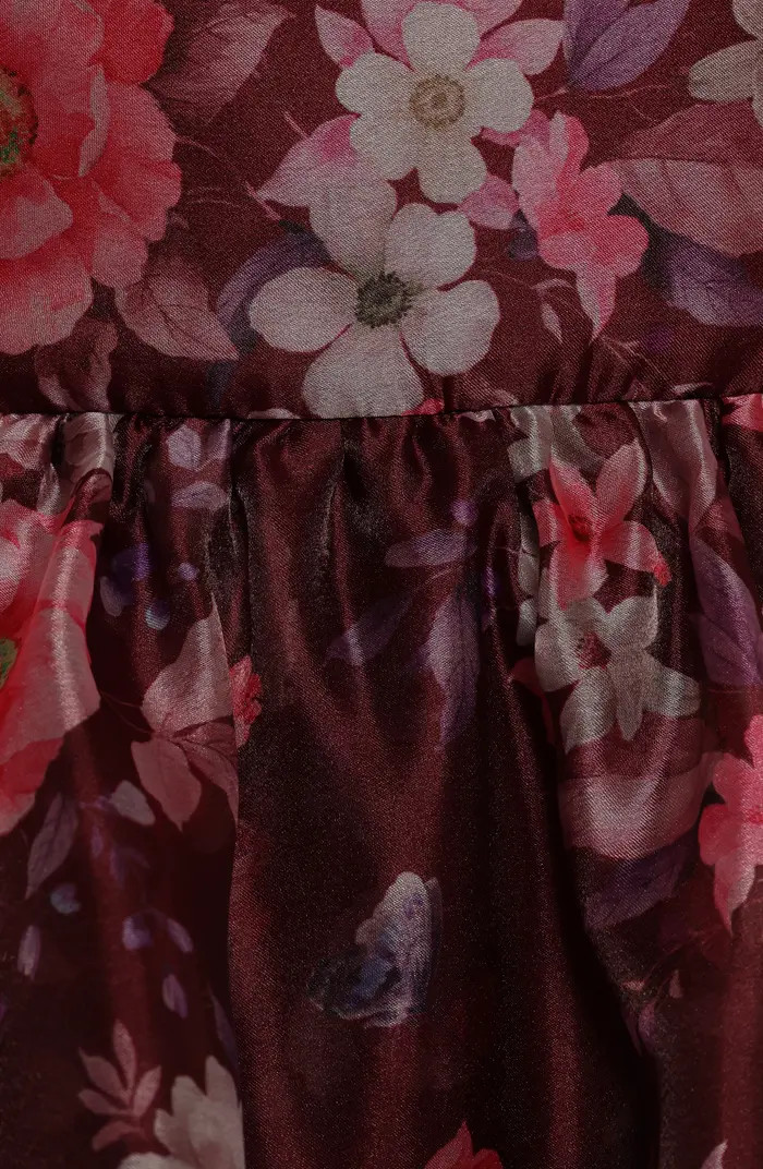 Mazy Floral Peplum Tiered Maxi Dress | Nordstrom