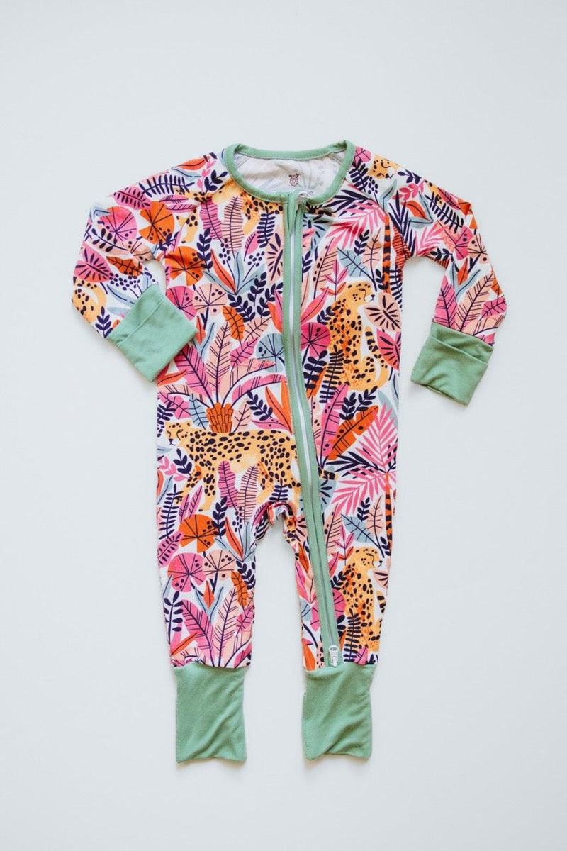 Lush Jungle Zipper Romper | Kinderlein