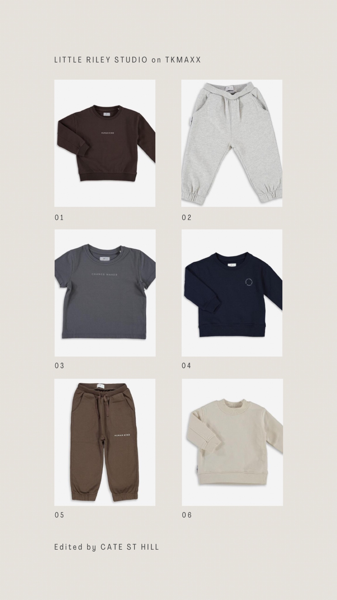 PSA: cool, minimalist brand Little Riley Studio can normally be found in the likes of Harrods, but I’ve just spotted them at up to 60% off on TKMaxx’s website 👌🏼👏🏼 the cosiest, comfy loungewear for your little ones 🦥 #rileystudio #childrenswear #minimaliststyle

#LTKkids #LTKfamily #LTKbaby