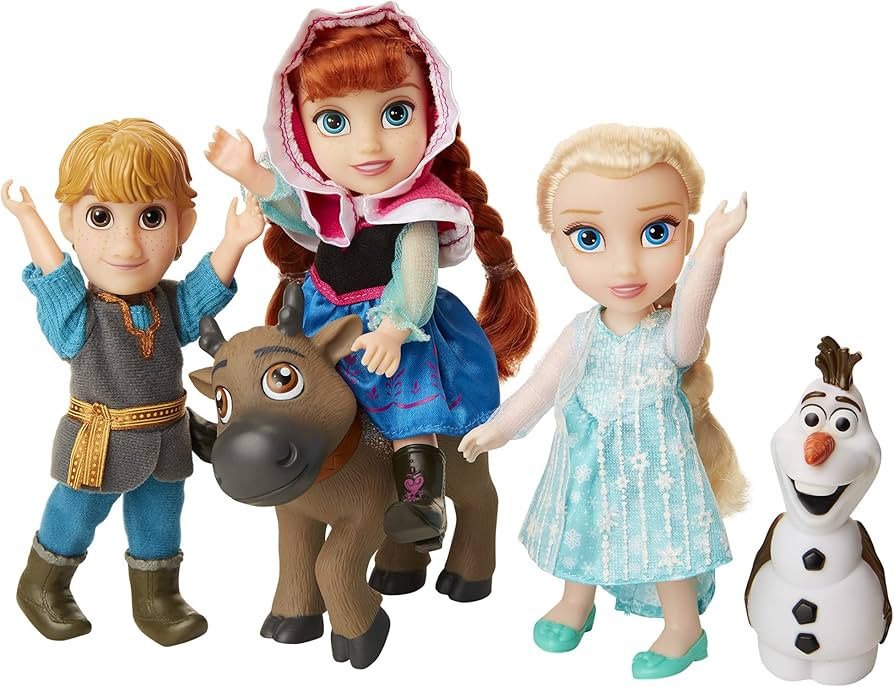 Amazon.com: Disney Frozen Deluxe Petite Doll Gift Set - Includes Anna, Elsa, Kristoff, Sven and O... | Amazon (US)