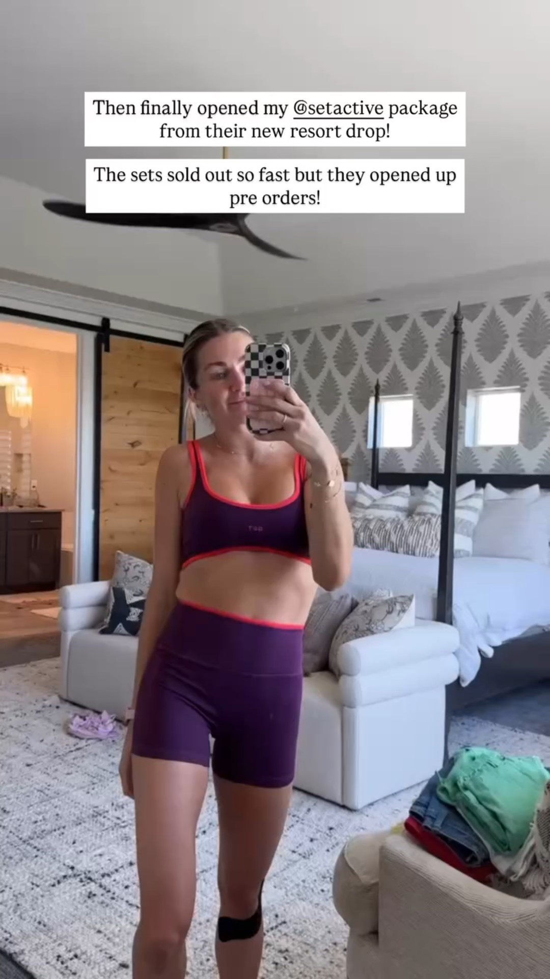 Then finally opened my @setactive package from their new resort drop! The sets sold out so fast but they opened up pre orders!