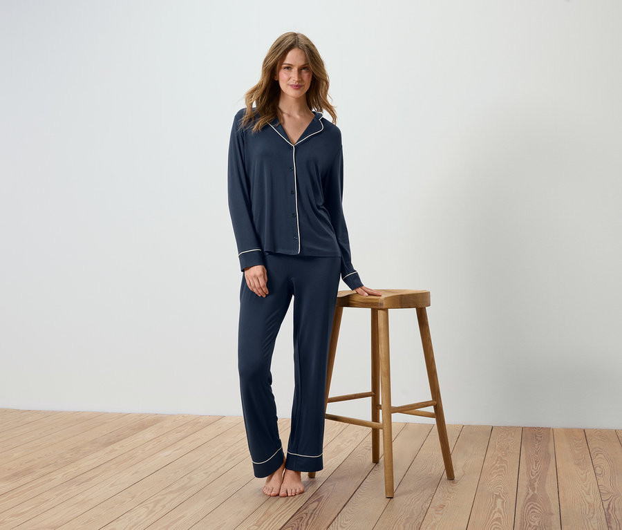 Pyjama-Set, dunkelblau bei Tchibo kaufen | 209335 | Tchibo (DE)
