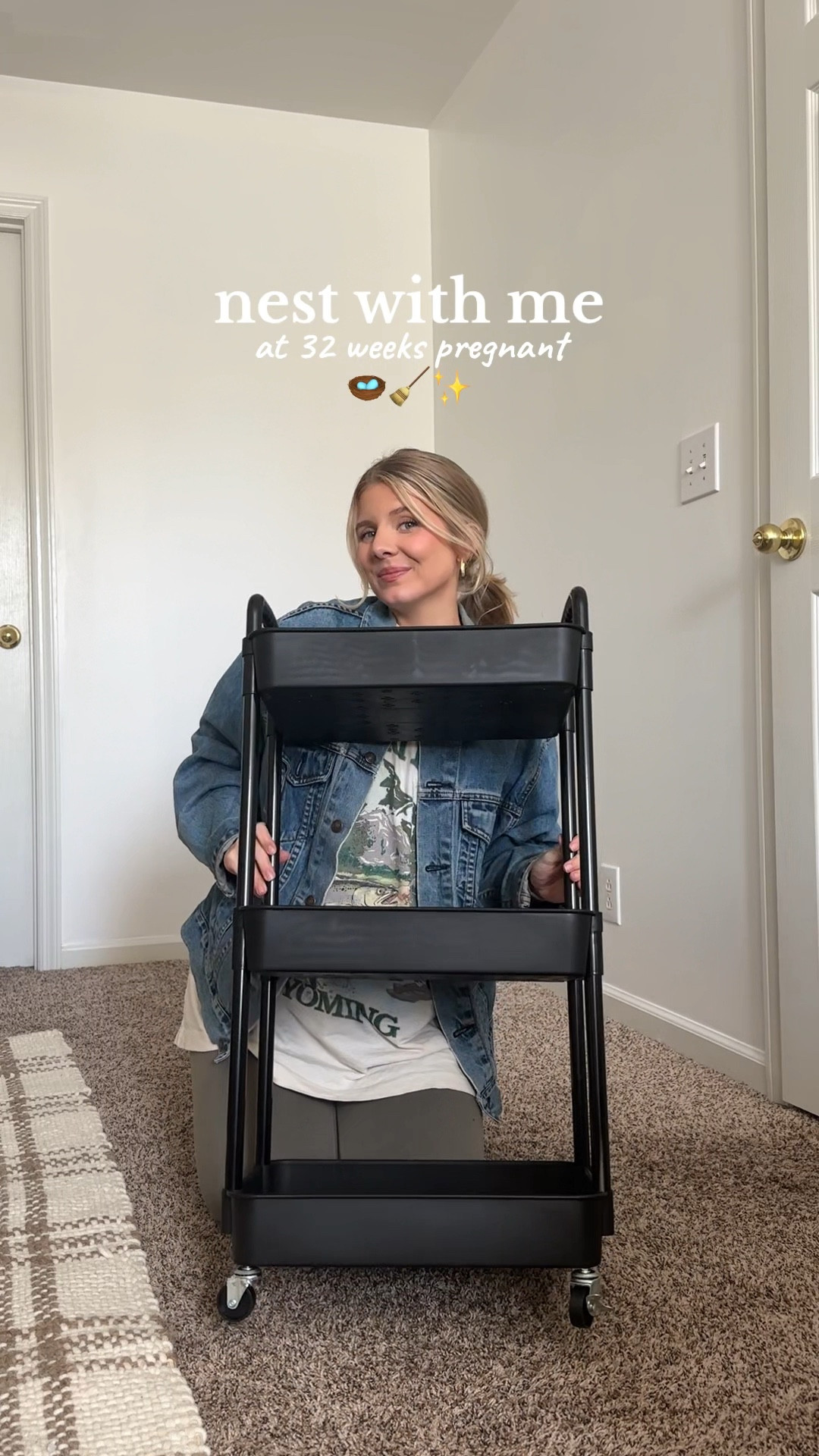 Diaper cart // postpartum cart // Graco Graco Pack 'n Play Day2Dream Travel Bassinet Playard - Lo // plaid nursery rug // vintage iron crib // nesting vlog

#LTKbaby #LTKhome #LTKVideo