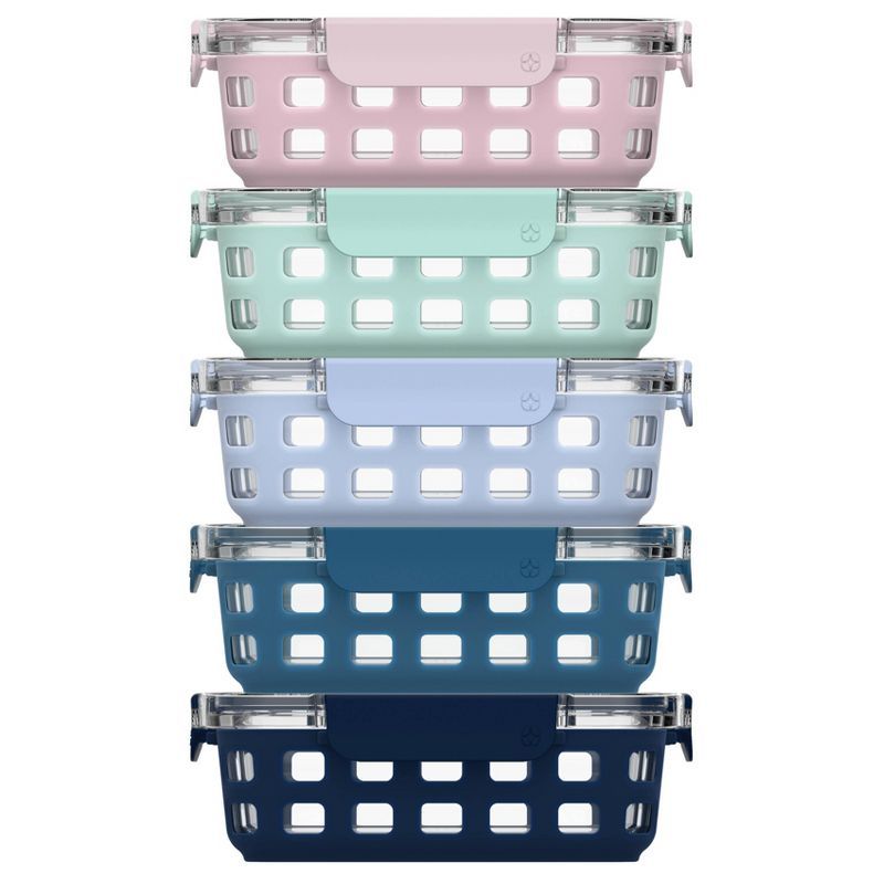 Ello 10pc Meal Prep Food Storage Container Set Pastels | Target