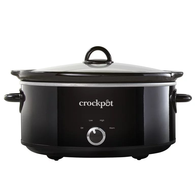Crock-Pot 7-Quart Manual Slow Cooker, Black - Walmart.com | Walmart (US)