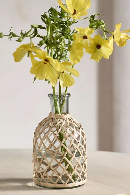 Rattan wrapped bud vase | spring flowers| spring decor 

#LTKhome