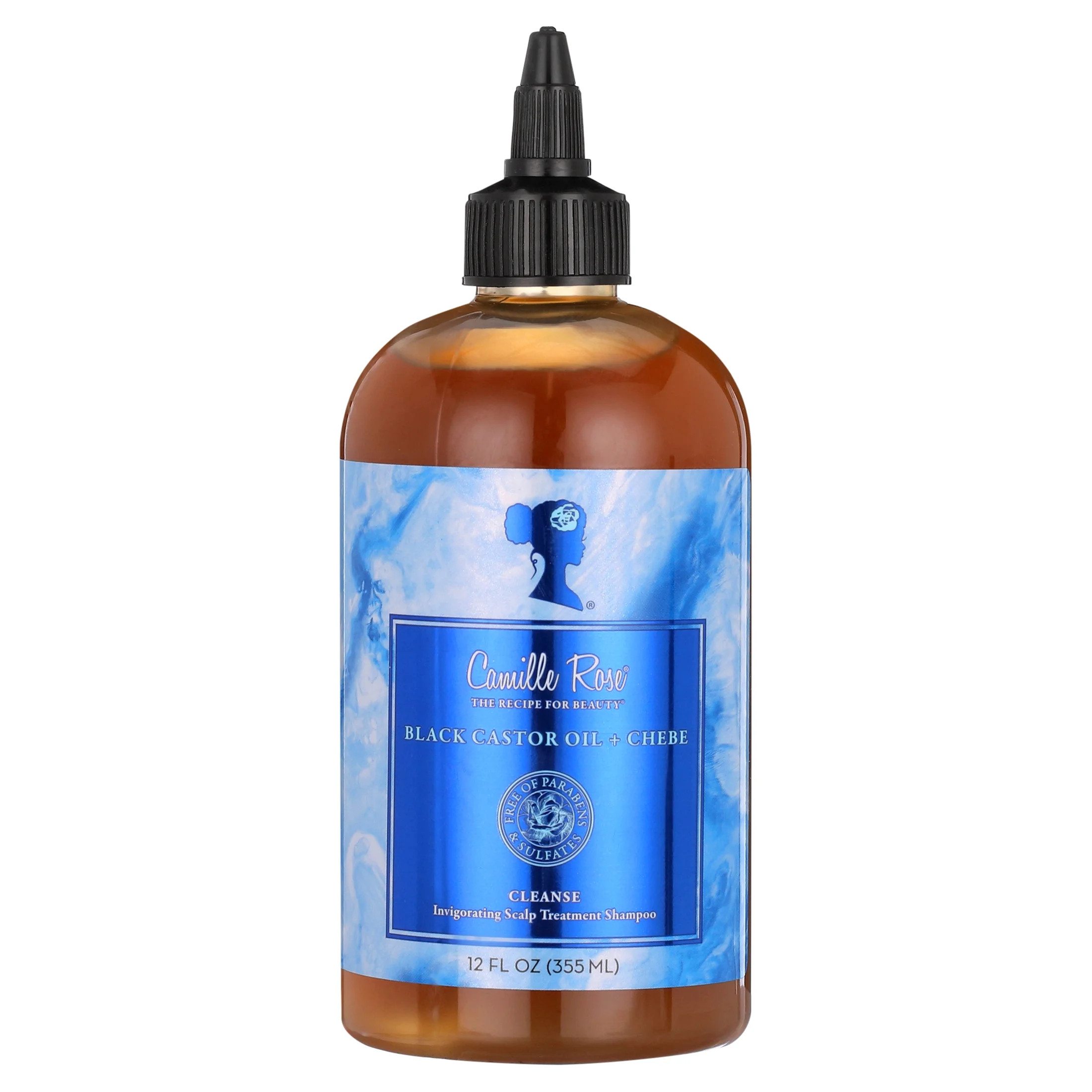 Camille Rose Black Castor Oil + Chebe Shampoo 12 oz, All Hair Types, Clarifying, Unisex - Walmart... | Walmart (US)