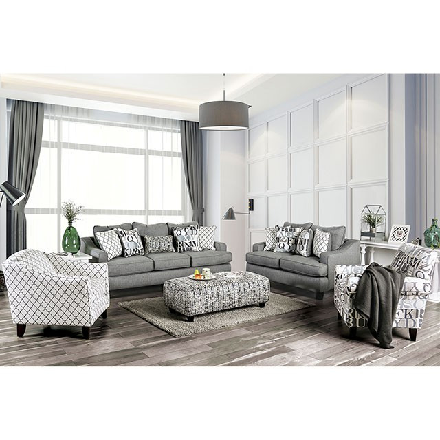 Verne Living Room Set In Grey | 1stopbedrooms