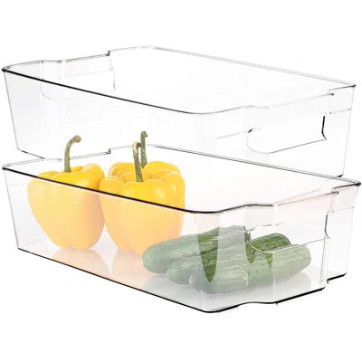 Hosler Refrigerator Organizer Stackable Bins Rebrilliant | Wayfair North America
