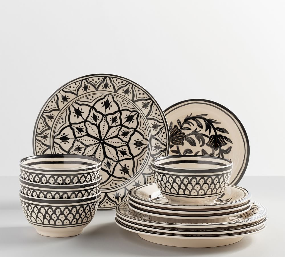 Marrakesh Melamine 12-Piece Dinnerware Set | Pottery Barn (US)