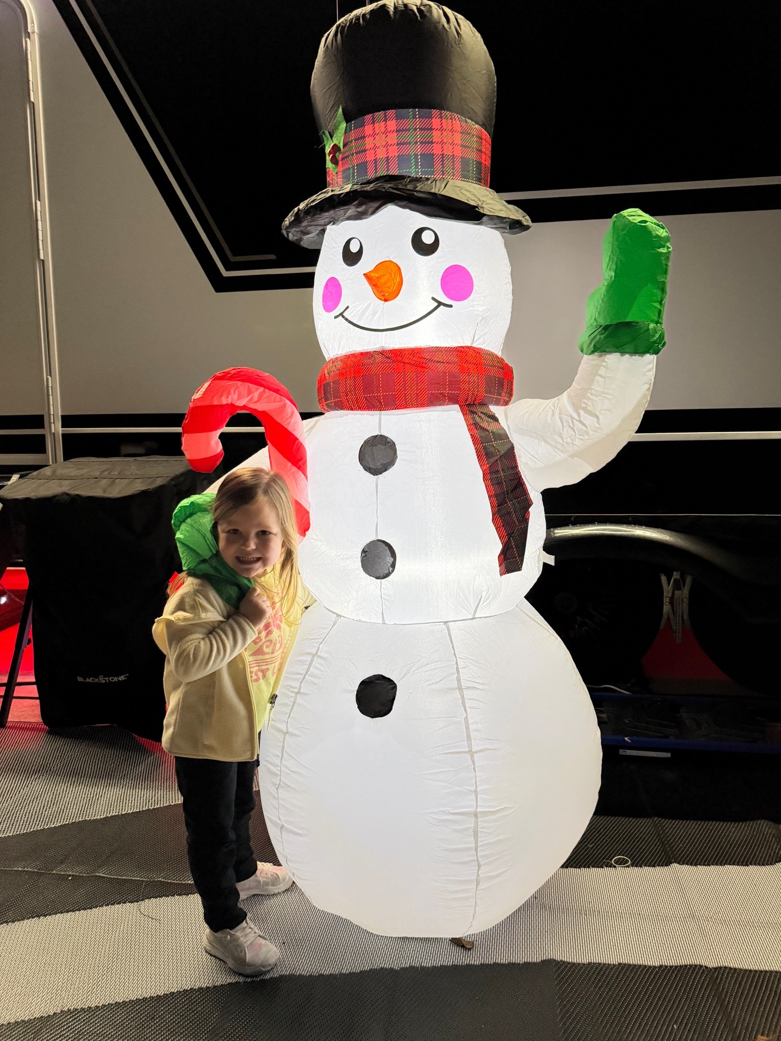 Blow up snowman Christmas yard decor ⛄️🩵

#LTKHome #LTKFindsUnder50 #LTKHoliday