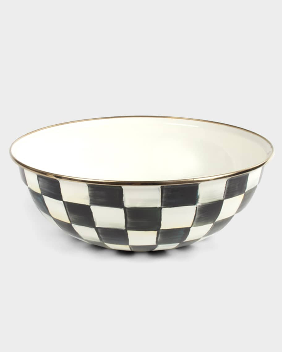 MacKenzie-Childs Extra-Large Courtly Check Everyday Bowl | Neiman Marcus