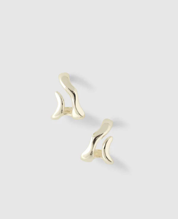 Sculptural Wraparound Double Hoop Earrings | Madewell