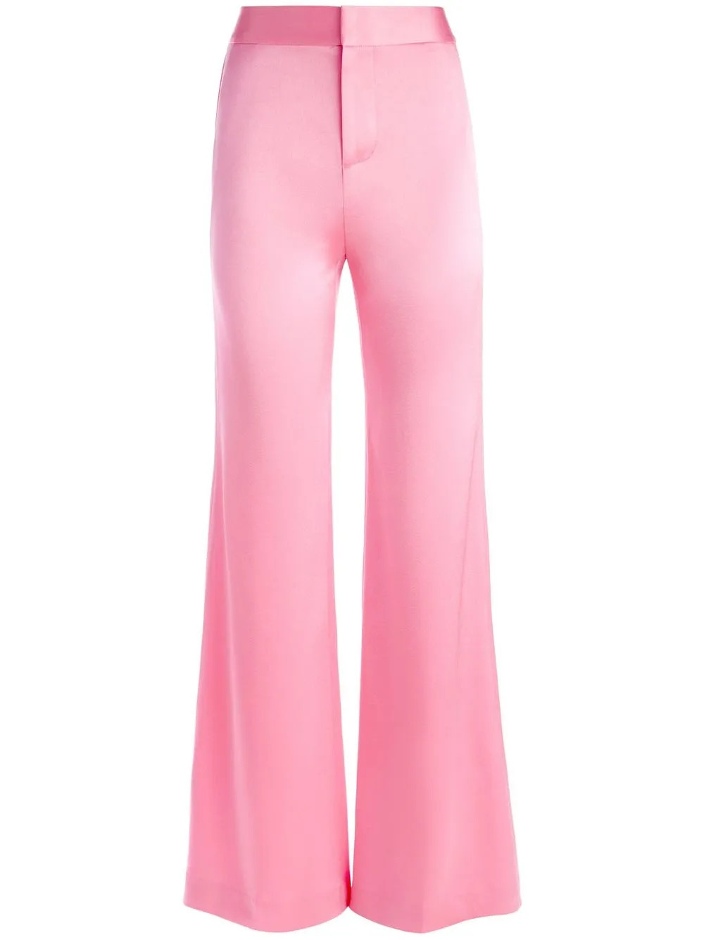 Alice + Olivia Deanna satin-finish Palazzo Pants  - Farfetch | Farfetch Global