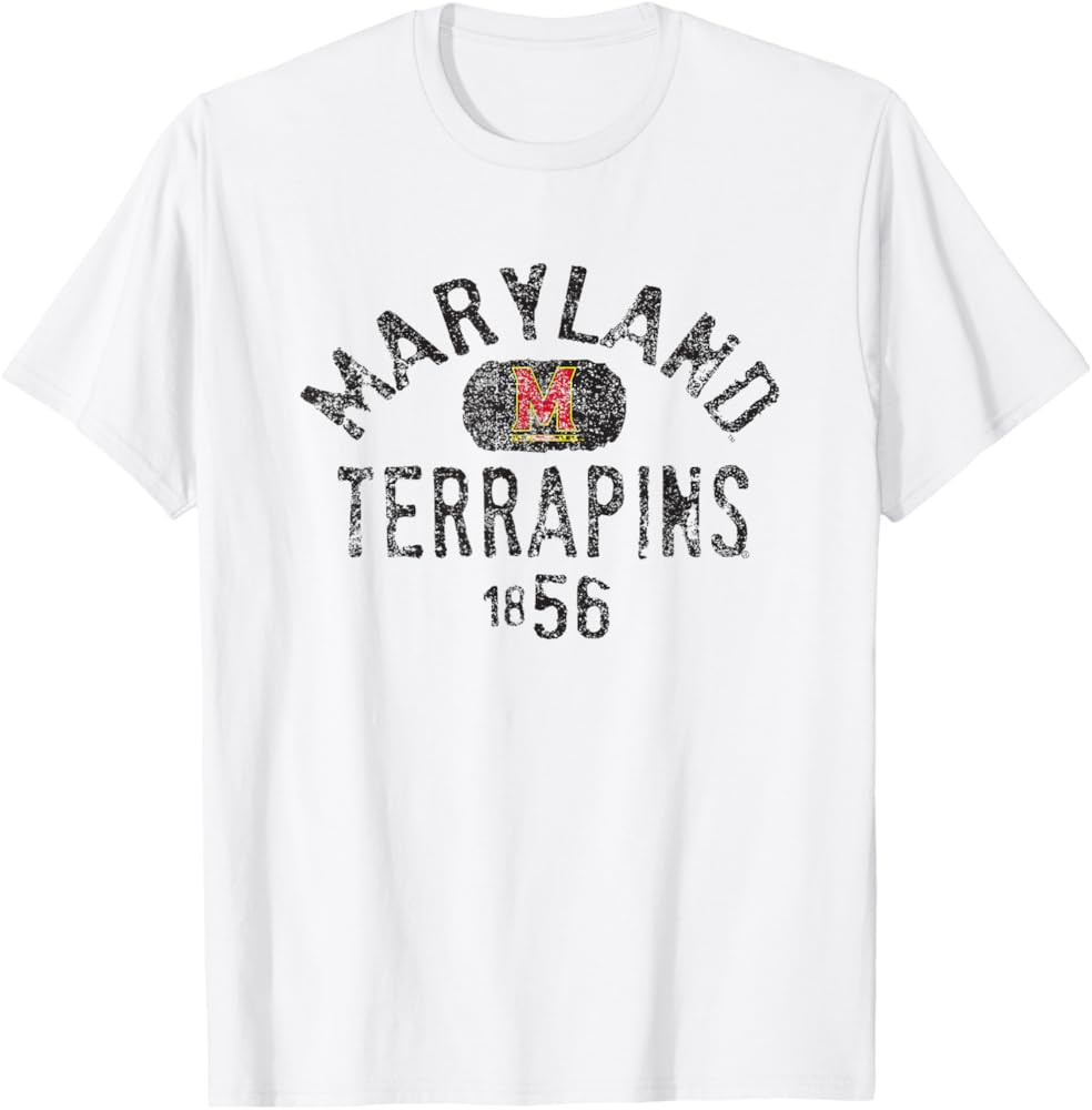 Maryland Terrapins 1856 Vintage Logo T-Shirt Small | Amazon (US)