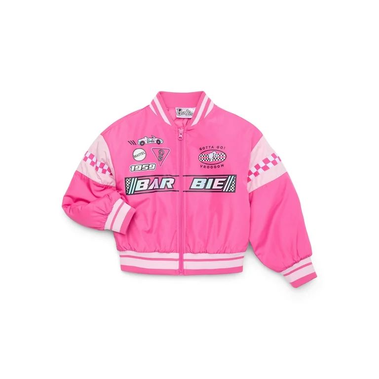 Barbie Girls’ Graphic Bomber Jacket, Sizes 4-18 | Walmart (US)