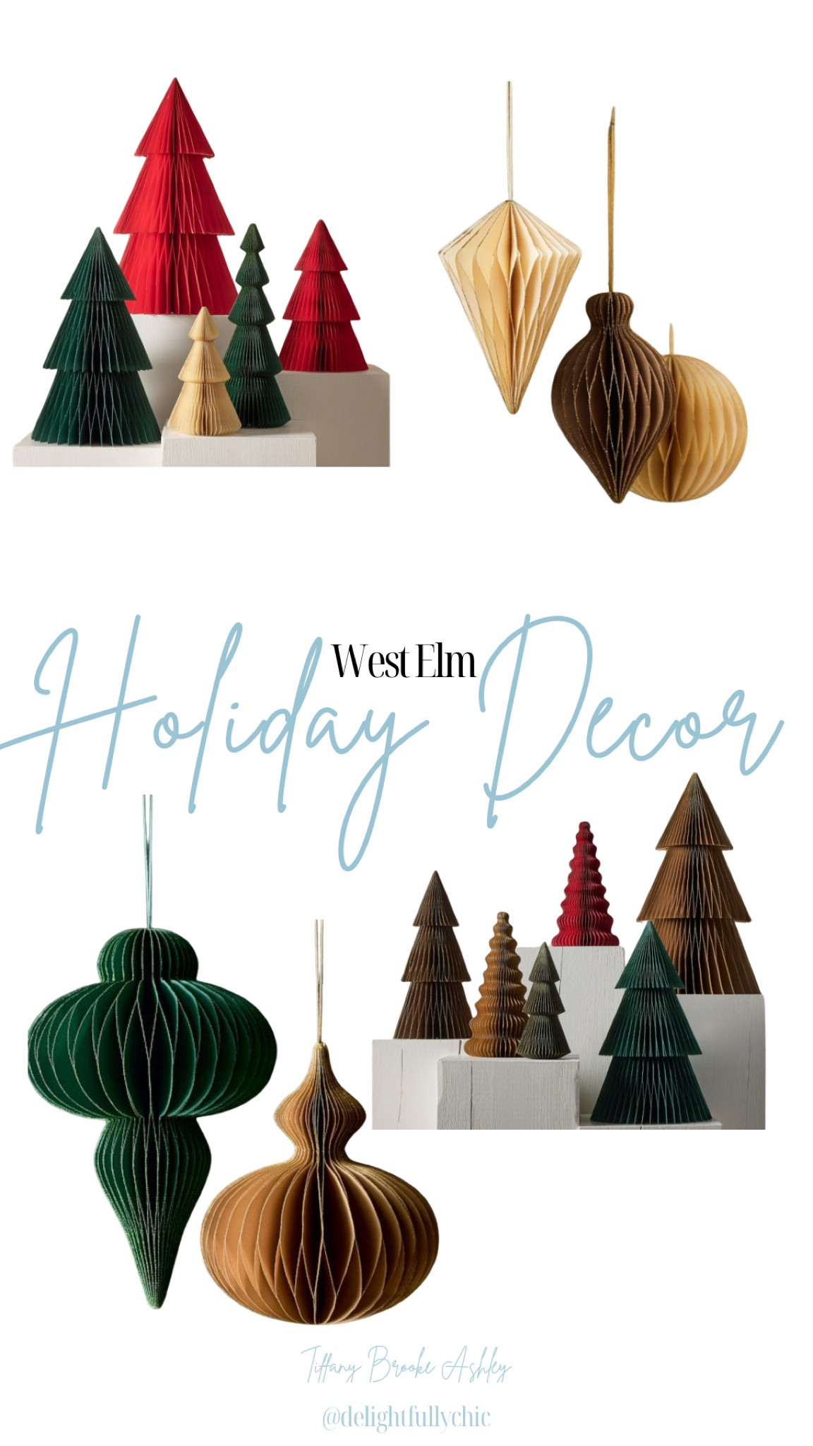 Paper holiday decor
West Elm
Christmas home decor 


#LTKHome #LTKHoliday #LTKSeasonal