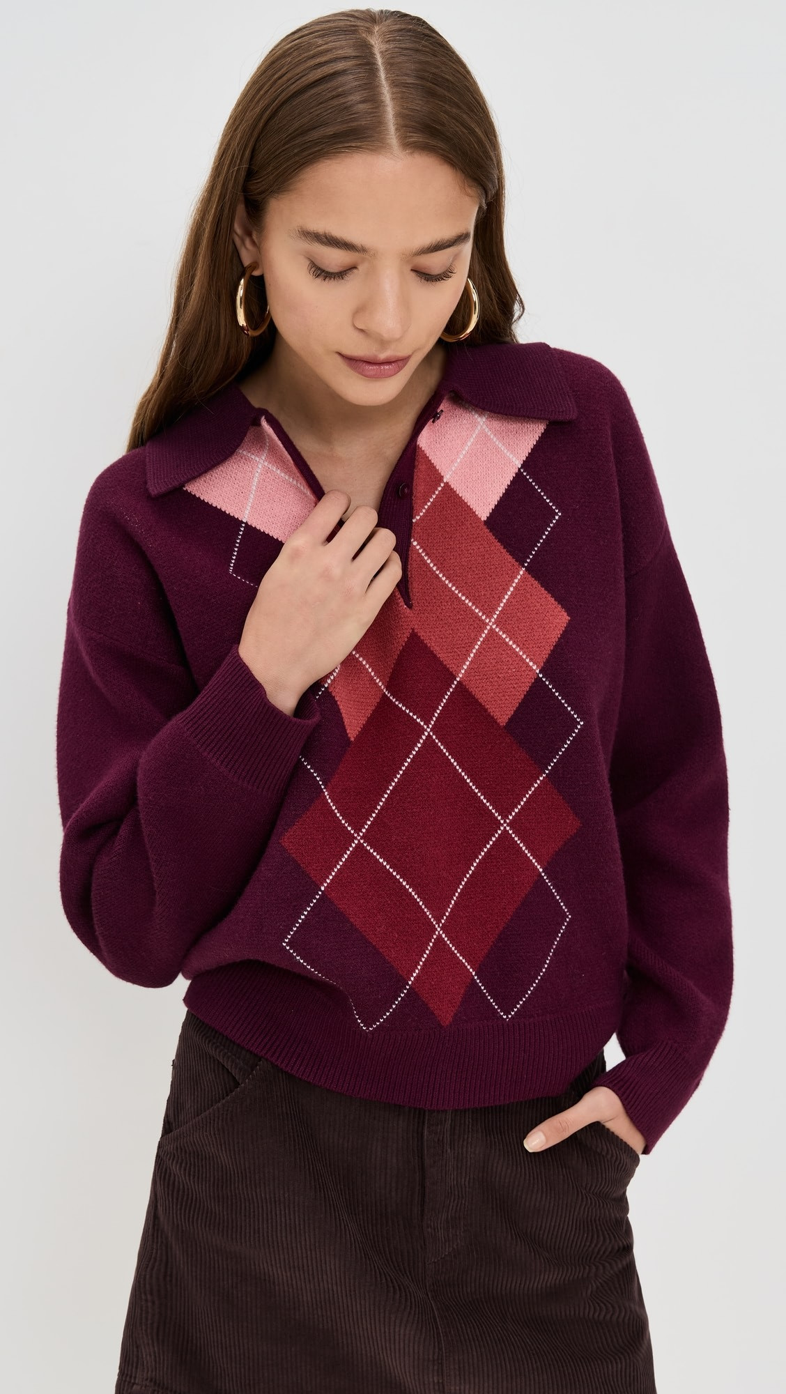 Argyle Knit Sweater | Shopbop