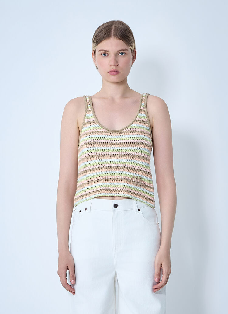 Cropped Logo Tank Top | LN-CC