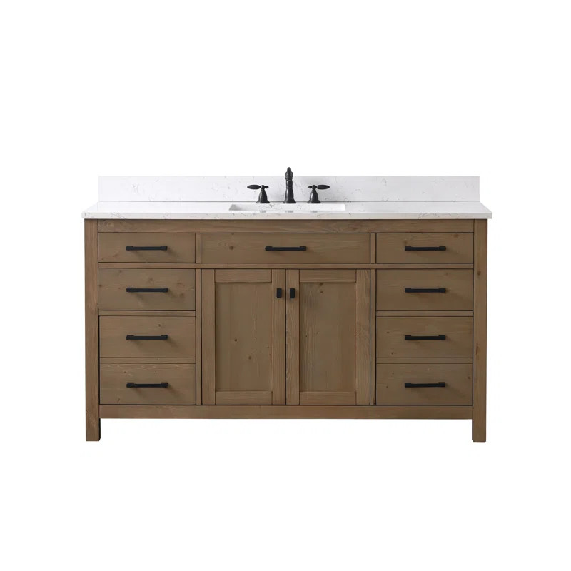 Fiddlewood 60'' Single Bathroom Vanity with Top | Wayfair North America
