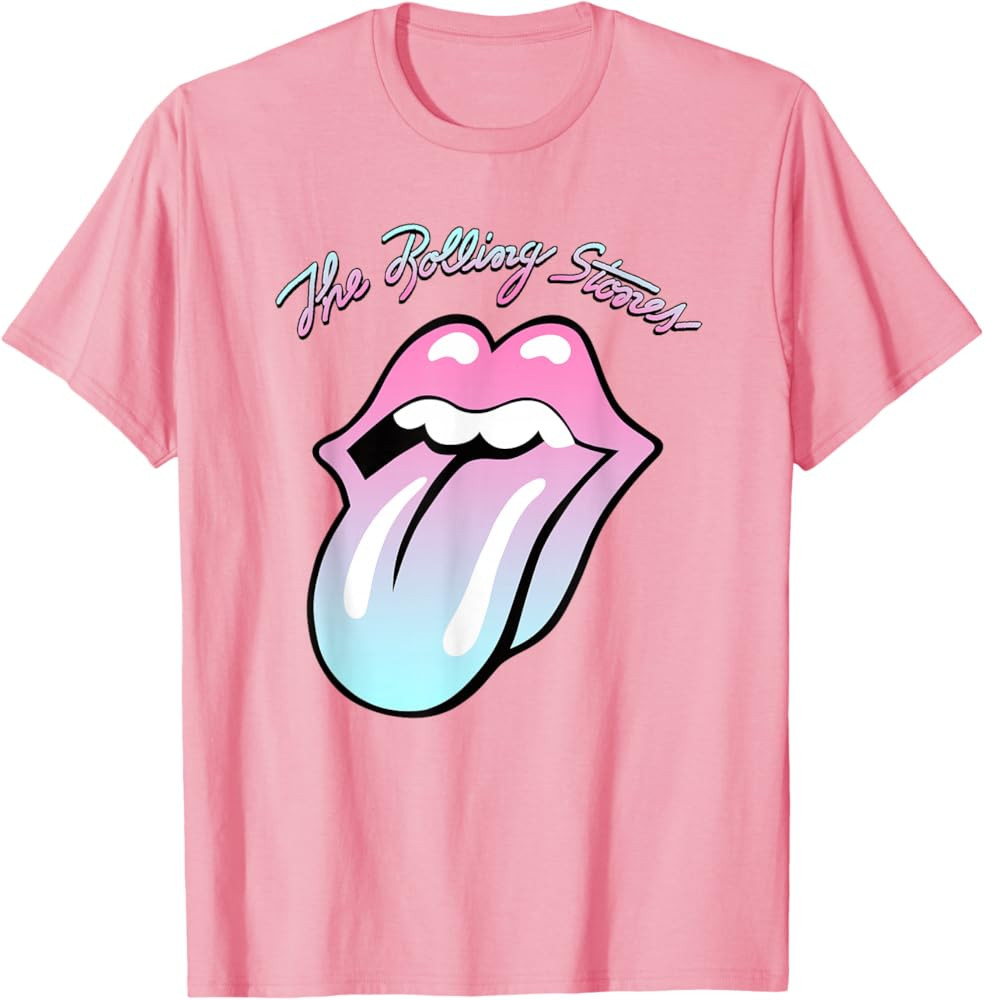 Official Rolling Stones Gradient Tongue T-Shirt | Amazon (US)