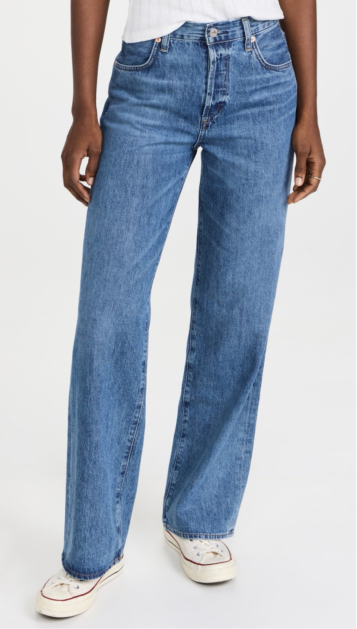 Jeans true to size for me but I did hear they run a little big 