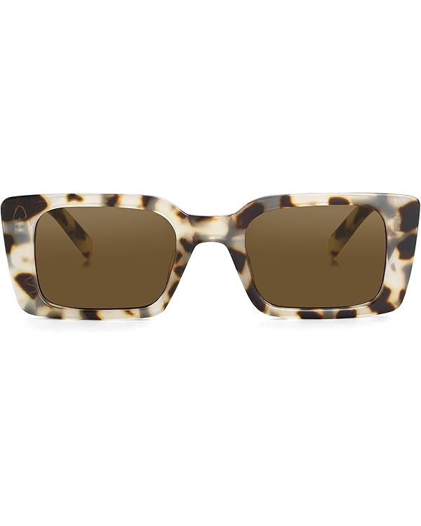 Onrtry Rectangle Sunglasses for Women Men Vintage Fashion Sun Glasses | Amazon (US)