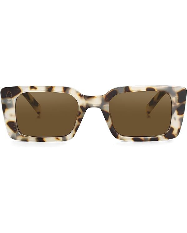 Onrtry Rectangle Sunglasses for Women Men Vintage Fashion Sun Glasses | Amazon (US)