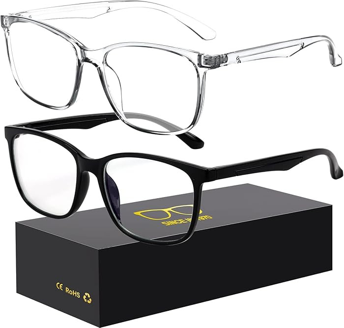 Blue-Light Blocking Glasses Computer Reading/Gaming/TV/Phones Glasses Fashion Anti Eyestrain Glas... | Amazon (US)