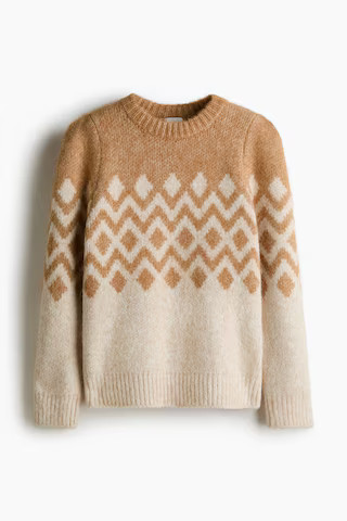 Jacquard-Knit Sweater | H&M (US + CA)