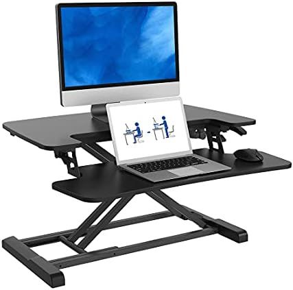 FLEXISPOT Standing Desk Converter 28 Inches Stand up Desk Riser, Height Adjustable Home Office De... | Amazon (US)