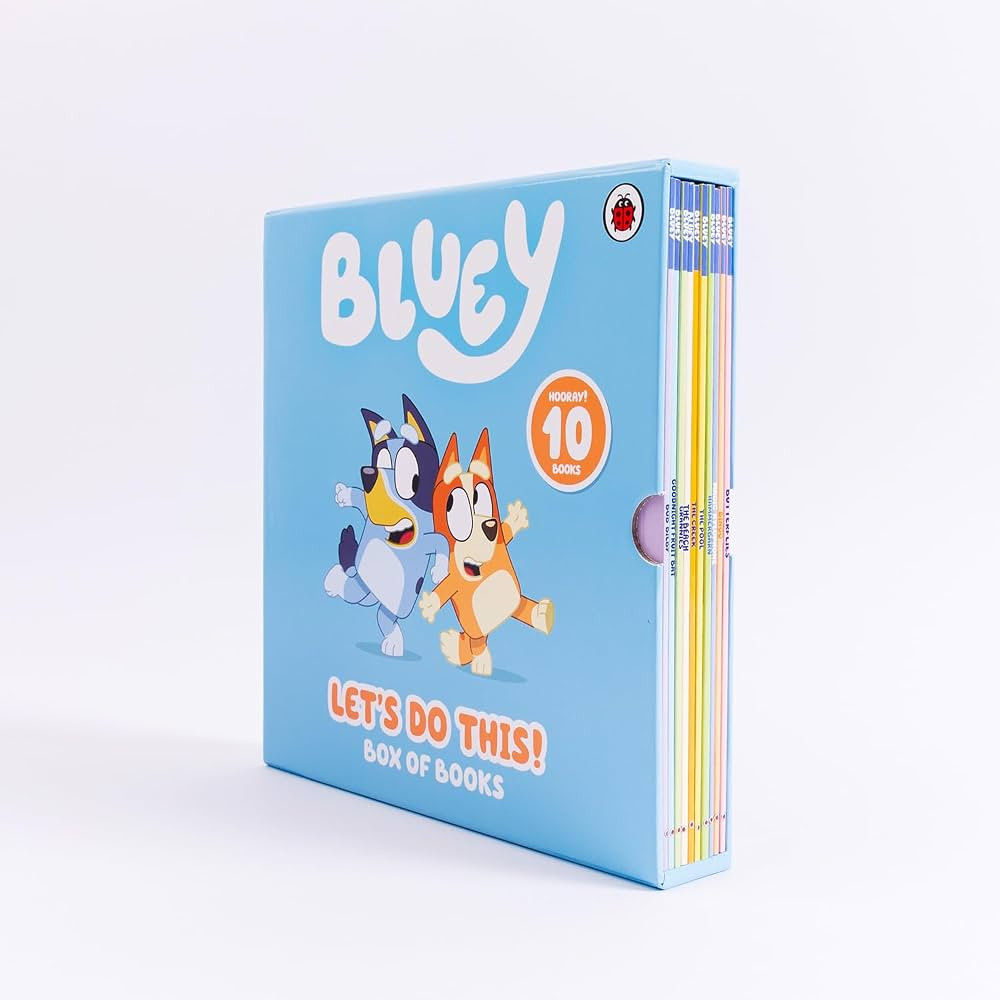 Bluey Let's Do This! Box of Books 10 Books Collection Box Set (Butterflies, Bingo, Magic Xylophon... | Amazon (US)