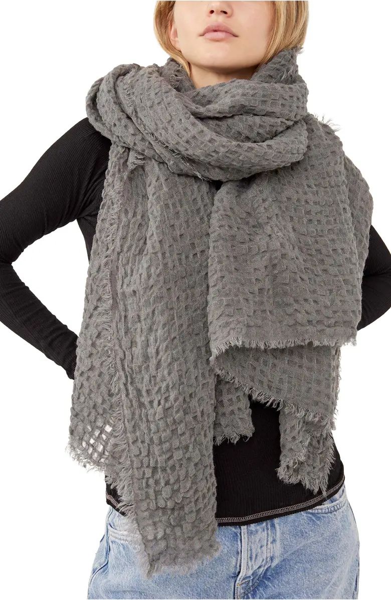 Cotton Waffle Blanket Scarf | Nordstrom