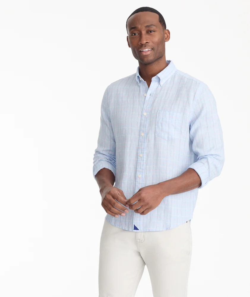 Wrinkle-Resistant Linen Foster Shirt | UNTUCKit (US)