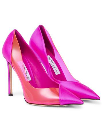 Cass 110 satin-paneled pumps | Mytheresa (US/CA)