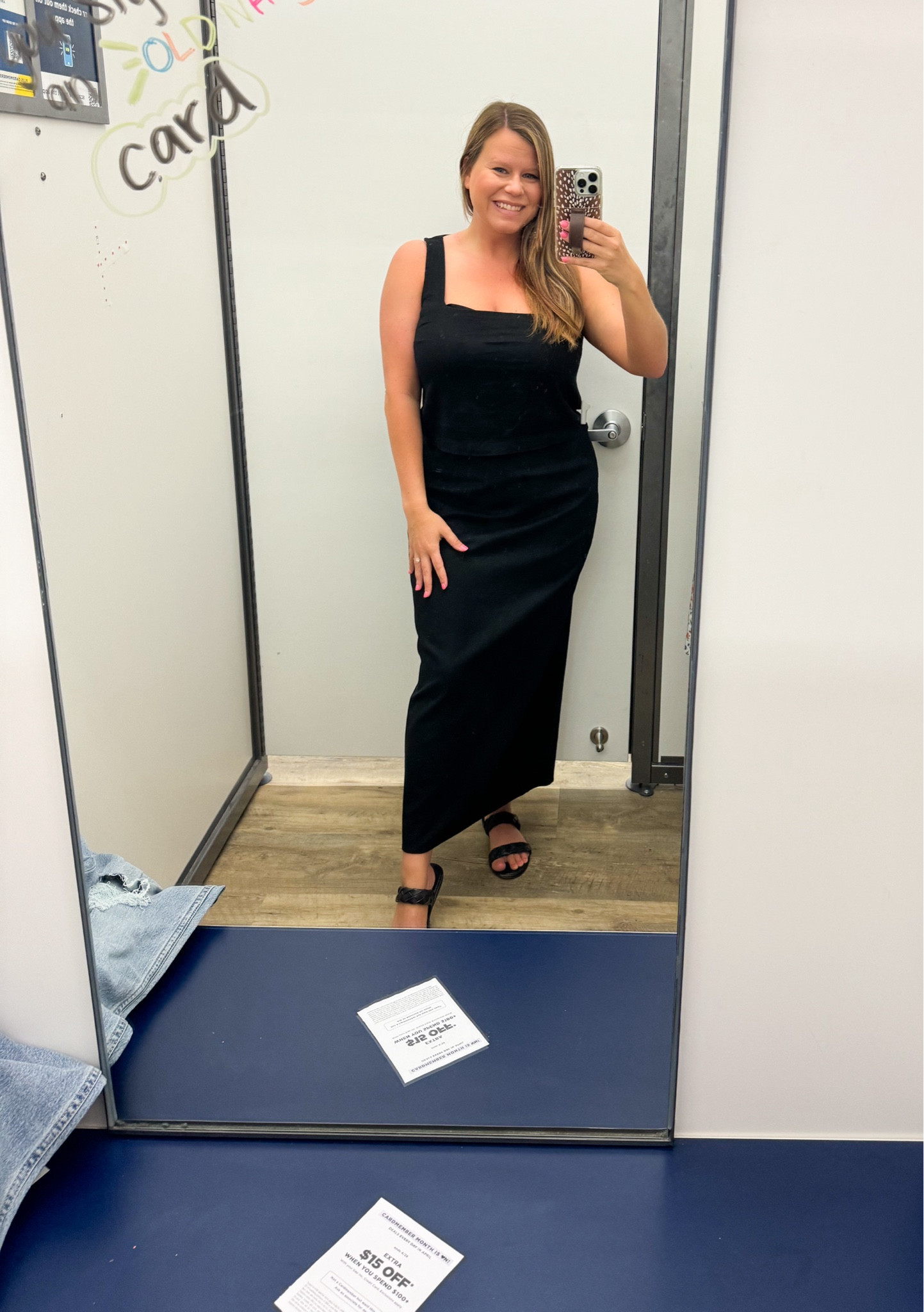 Casual Look | Two Piece Set 
Linen Material. Square Neck Crop Tank + High Waisted Maxi Skirt  

#LTKstyletip #LTKfindsunder50