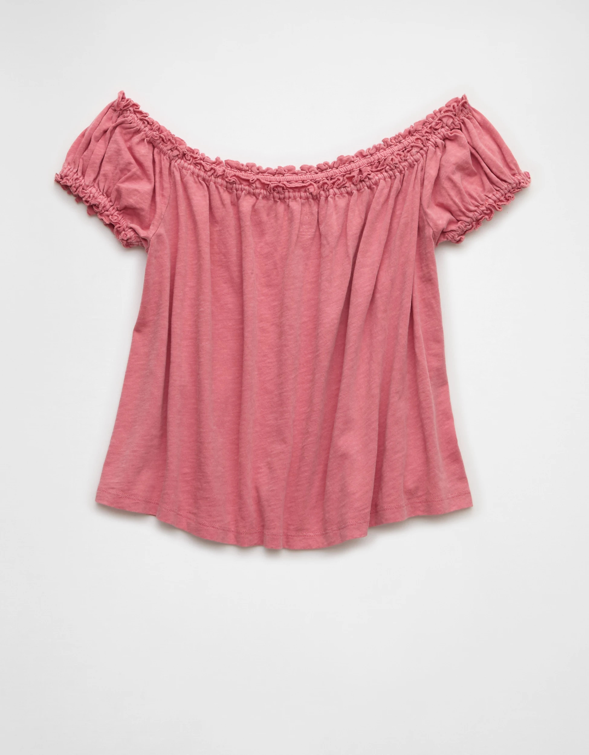 AE Sunchaser Knit Off The Shoulder Swing Top | American Eagle Outfitters (US & CA)
