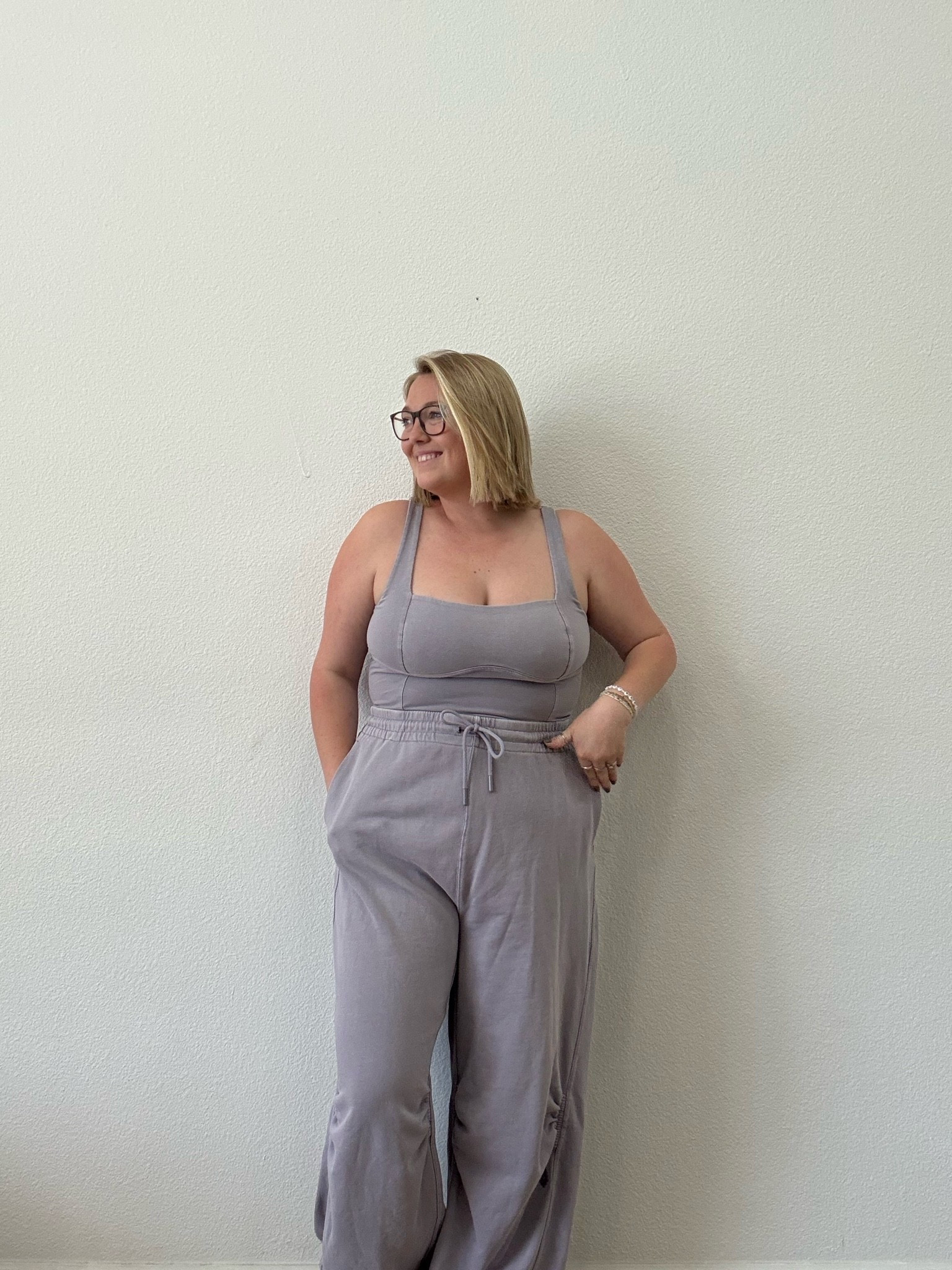 Free People inbound onesie, I’m in an XL! I have it in this and black and love them both!