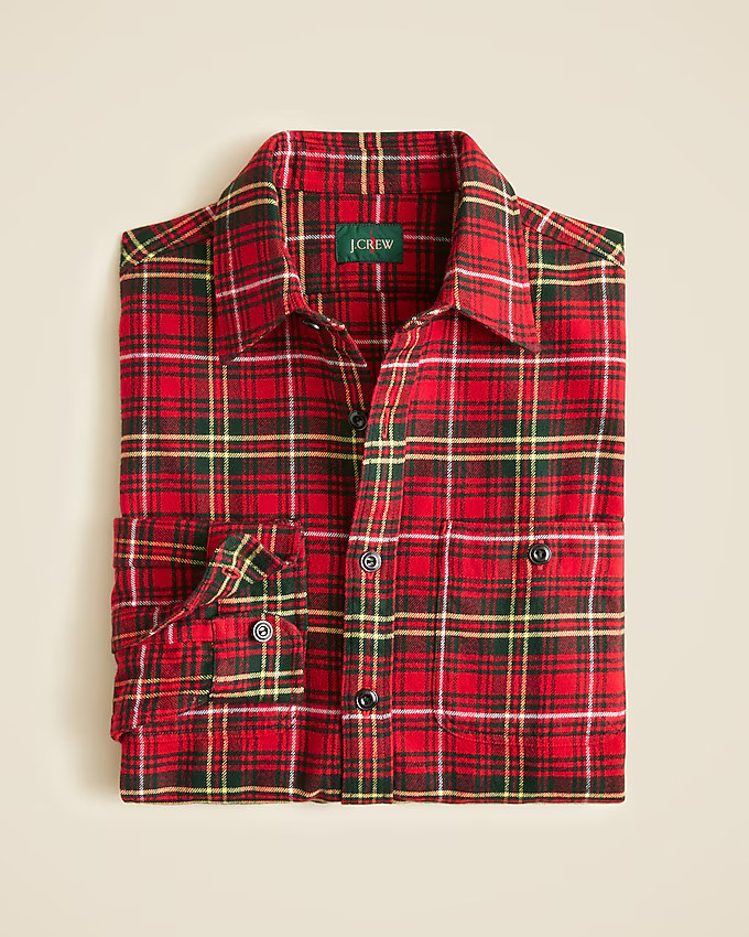 Midweight flannel workshirt | J. Crew US