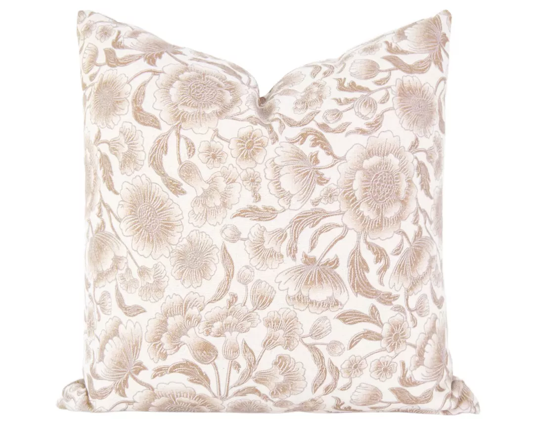 Fleur - Gray Floral Pillow Cover … curated on LTK