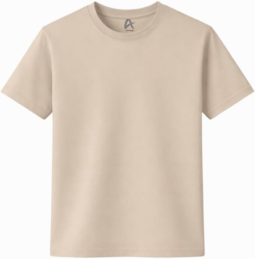 Women's 100% Natural Cotton T-Shirt Regular Fit Crew Neck Short Sleeve | Amazon (US)