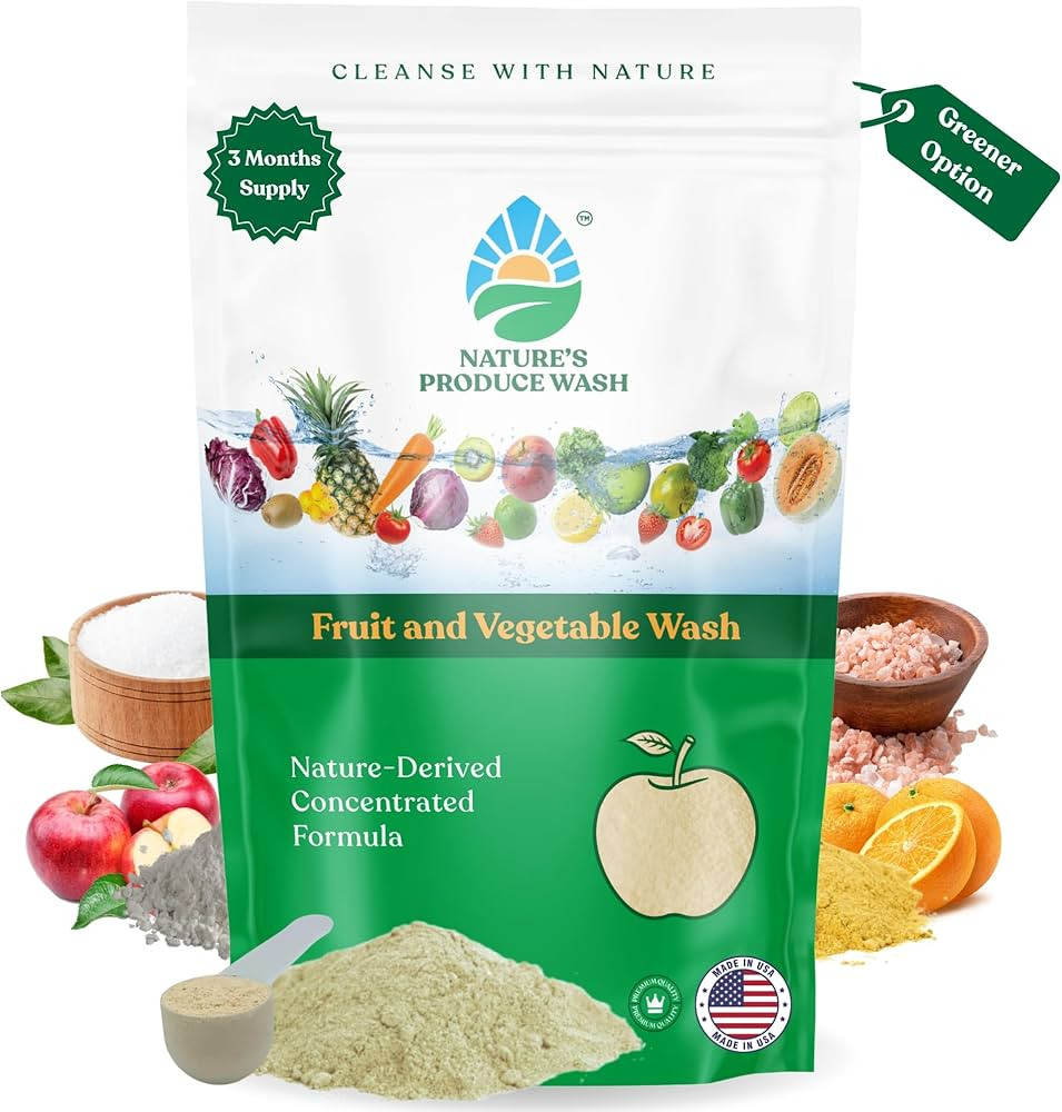 Natures Produce Wash, Fruit and Vegetable Wash, Removes Unwanted Residue, Extends Produce Life, F... | Amazon (US)