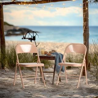 FRIACC EA 4PK Pink Folding Accent Side Chair Set of 4-Modern, Stylish, and Functional | The Home Depot