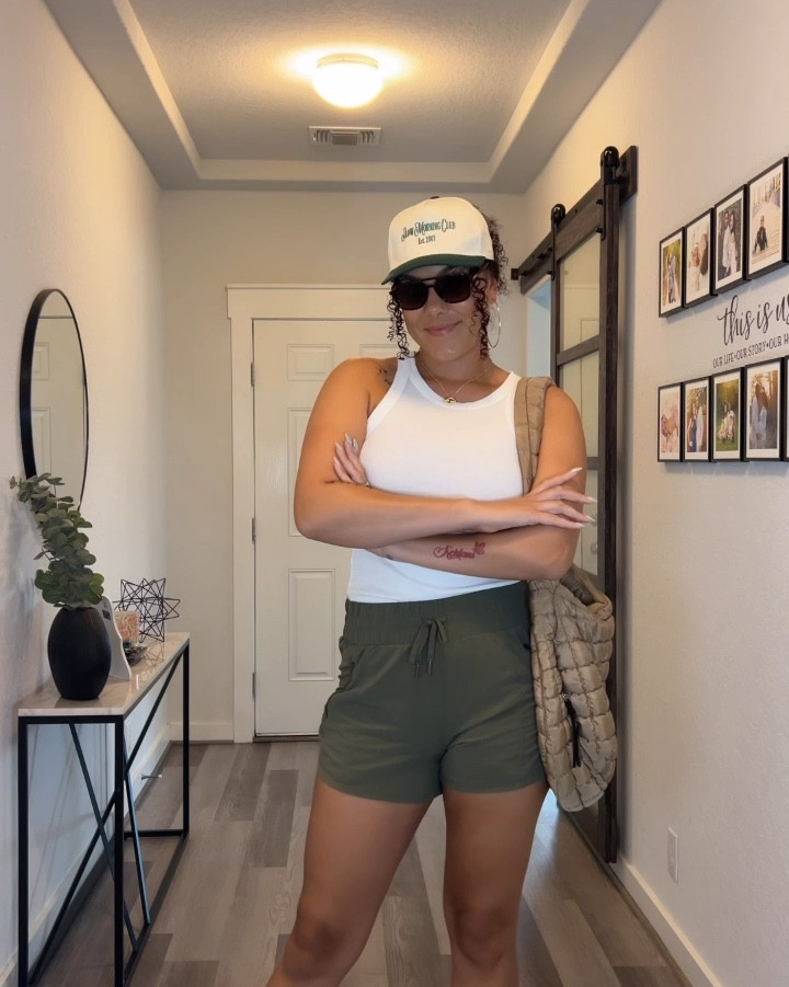 Sports mom uniform. Fall trucker hat. Puffer bag. Trendy athletic shorts .

#LTKStyleTip #LTKActive #LTKVideo