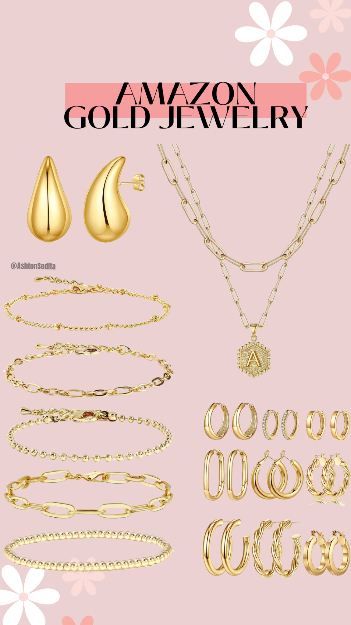 The cutest gold jewelry from amazon!! 💛⚡️☀️🤩

#LTKunder50 #LTKstyletip #LTKbeauty