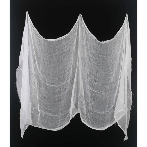 Halloween Creepy White Fabric Partyware, 30 in x 72 in, by Way To Celebrate | Walmart (US)