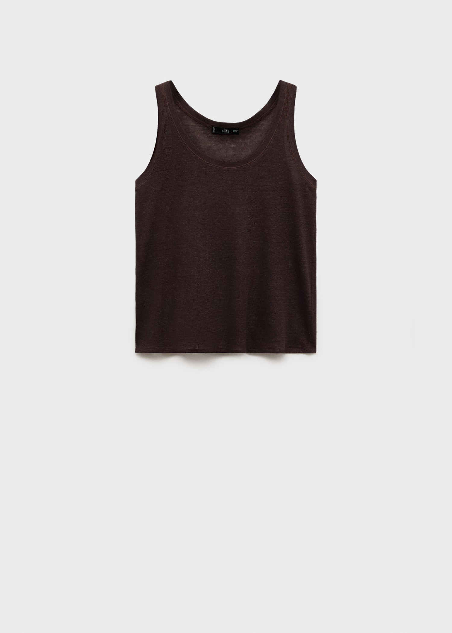 Strap linen top - Women | MANGO United Kingdom | MANGO (UK)