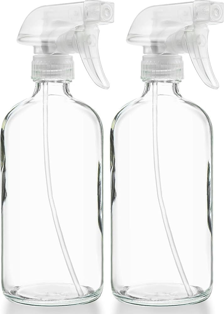 Sally's Organics® Empty Clear Glass Spray Bottles - Refillable 16 oz Containers for Essential Oi... | Amazon (US)