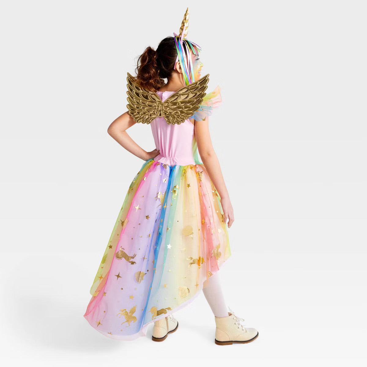 Kids' Rainbow Unicorn Halloween Costume Dress with Headpiece - Hyde & EEK! Boutique™ | Target